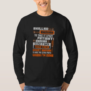 Mens Smart Enough To Hide The Extra Parts Proud Me T-Shirt