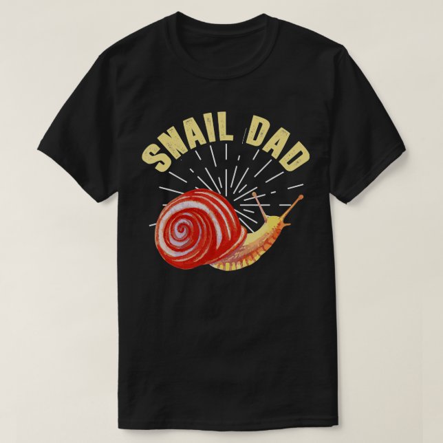 Mens SnailFunny Snail Dad Joke Snail Lover  T-Shirt (Design Front)