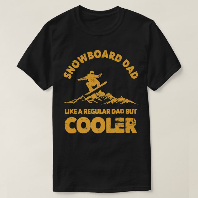 Mens Snowboard Dad Funny Ski Dad  Skier for Men Sn T-Shirt (Design Front)