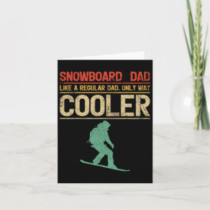 Mens Snowboarding Snowboard Dad Like A Regular Dad Card