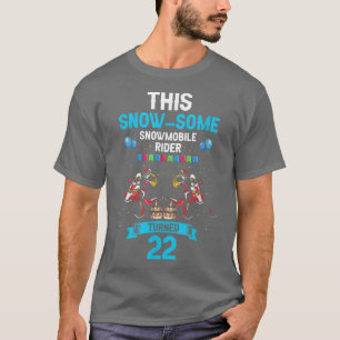 Mens Snowmobile Riding Design and Snowmobiler Birt T-Shirt