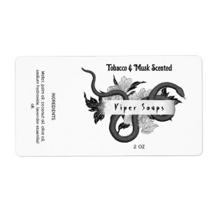 Men's Soap Snake Packaging Labels
