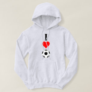 Men's Soccer Lover "I Love/Heart Soccer" Sports Hoodie
