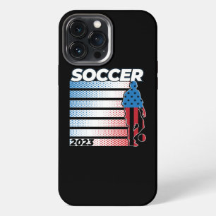 Mens Soccer Patriotic USA 2023 iPhone 13 Pro Max Case