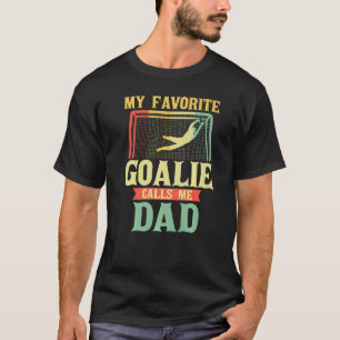 Mens Soccer Player Dad Goalie Father T-Shirt