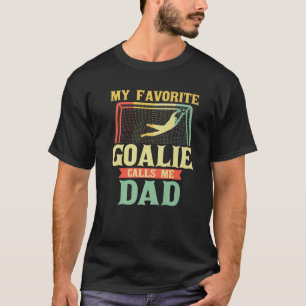 Mens Soccer Player Dad Goalie Father T-Shirt