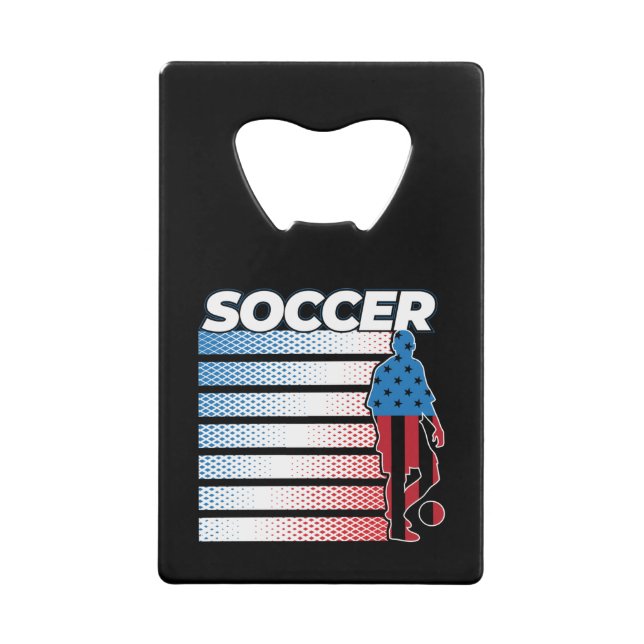 Mens Soccer Red White Blue (Front)