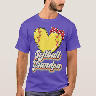 Mens Softball Baseball Grandpa Sport Grandfather T-Shirt