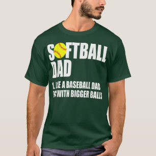 Mens Softball Dad Definition Funny  T-Shirt