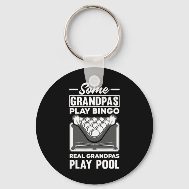 Mens Some Grandpas Play Bingo Real Grandpas Play P Key Ring (Front)