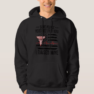 Mens Some People Never Met Their Hero Nurse Dad Nu Hoodie