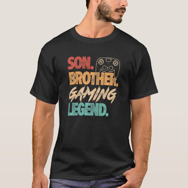 Mens Son Brother Gaming Legend Video Game Player N T-Shirt (Front)