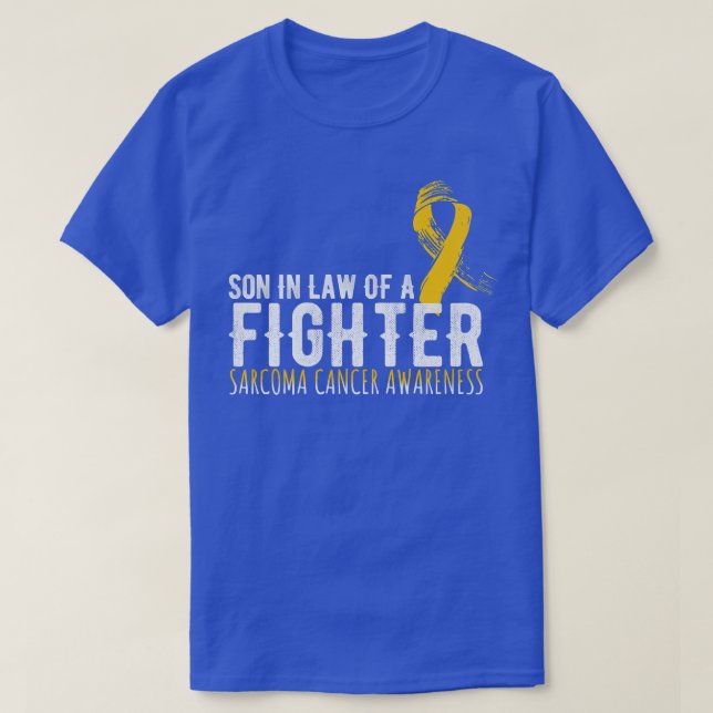 Mens Son in Law Of A Fighter Support Squad Sarcoma T-Shirt (Design Front)