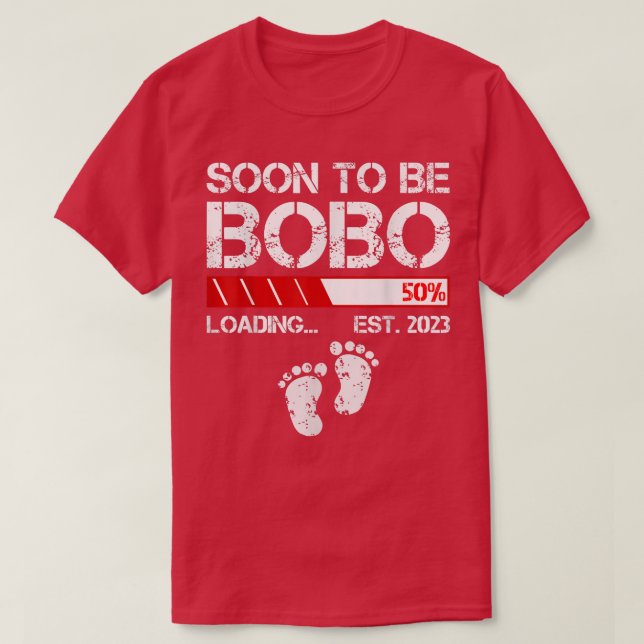 Mens Soon To Be Bobo Est 2023 For Men - Funny New  T-Shirt (Design Front)