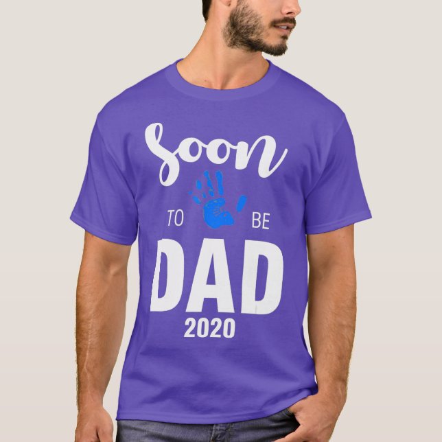 Mens Soon To Be Dad 2020 Promoted New Fathers T-Shirt (Front)