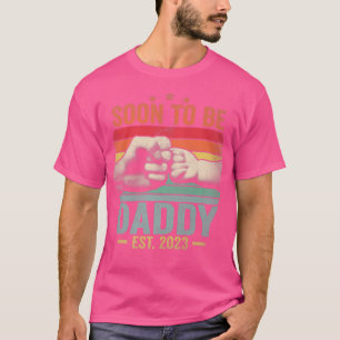 Mens Soon To Be Daddy 2023 Gender Reveal Pregnancy T-Shirt
