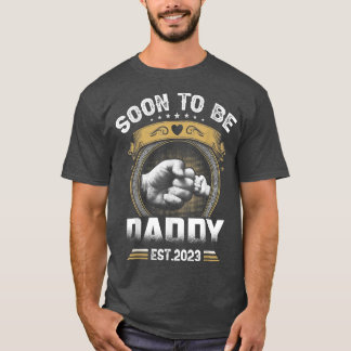Mens Soon To Be Daddy Est T-Shirt