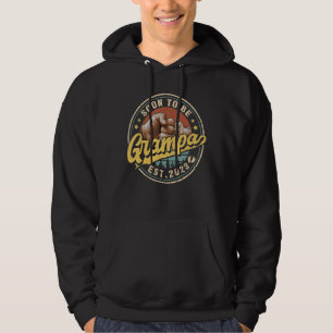 Mens Soon To Be Grampa 2023 For New Dad First Tim Hoodie