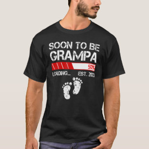 Mens Soon To Be Grampa Est 2023 For Men New Gr T-Shirt