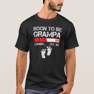 Mens Soon To Be Grampa Est 2023 For Men   New Gran T-Shirt