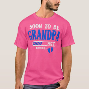 Mens Soon To Be Grandpa Est2023 New Grandpa Pregna T-Shirt