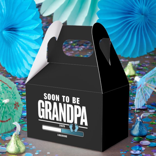 Mens Soon To Be Grandpa EST. 2025 New Grandpa  Favour Box (Party)