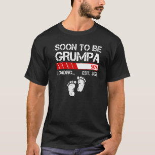 Mens Soon To Be Grumpa Est 2023 For Men New Gran T-Shirt