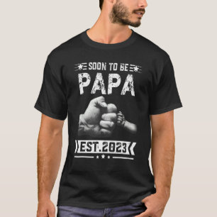 Mens Soon To Be Papa 2023 for new Dad T-Shirt