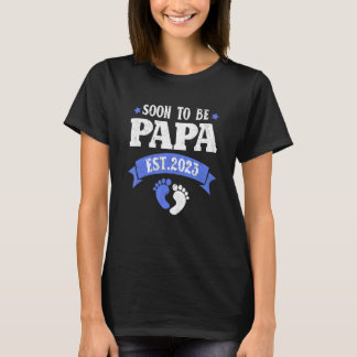 Mens Soon To Be Papa 2023 Pregnancy Announcement T-Shirt