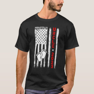 Mens Soon To Be Uncle Promoted To Uncle 2023 Pregn T-Shirt