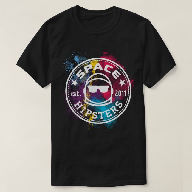 Men's Space Hipsters Nebula T-shirt (Design Front)