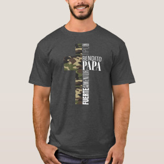 Mens Spanish Christian Gifts Dad Dia Del Padre T-Shirt