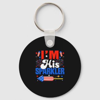 Mens sparkler usa couples matching couple 4th of key ring