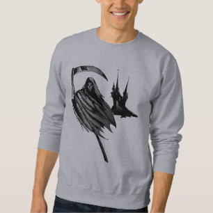 Men's Spooky Grim Reaper Castle Halloween Shirt