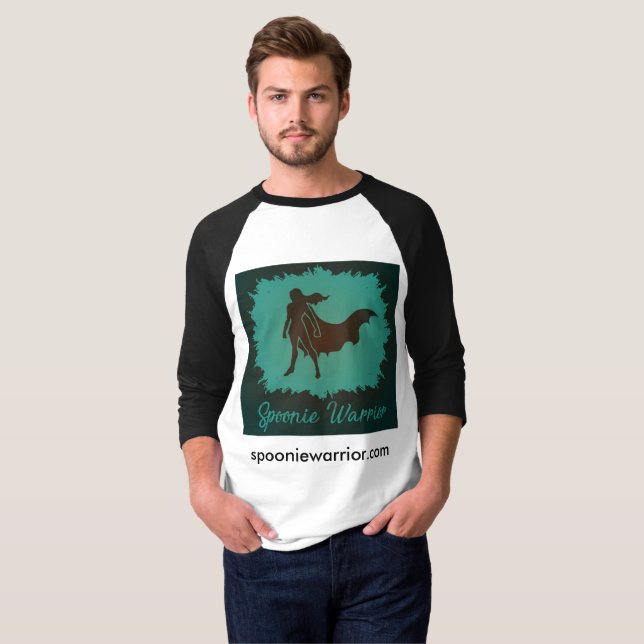 Men's Spoonie Warrior Baseball Tee (Front Full)