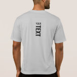 Mens Sport Back Side Design Modern Template T-Shirt<br><div class="desc">Add Your Text Here Modern Back Design Print Template Mens Sport-Tek Competitor Activewear Silver Colour T-Shirt.</div>