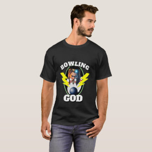 Mens Sports Bowling Shirt BOWLING GOD