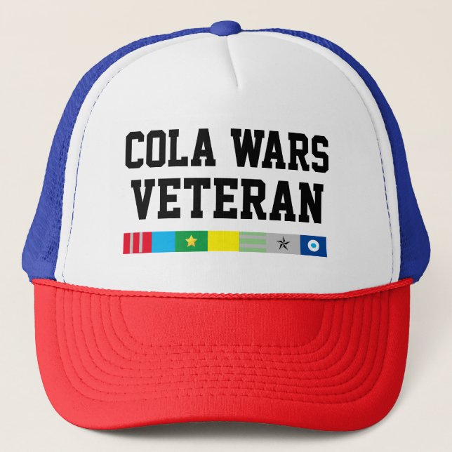 Mens Sportswear Baseball COLA WARS VETERAN Trucker Hat (Front)