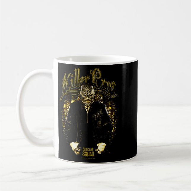 Mens Squad Killer Croc Skin Coffee Mug (Left)