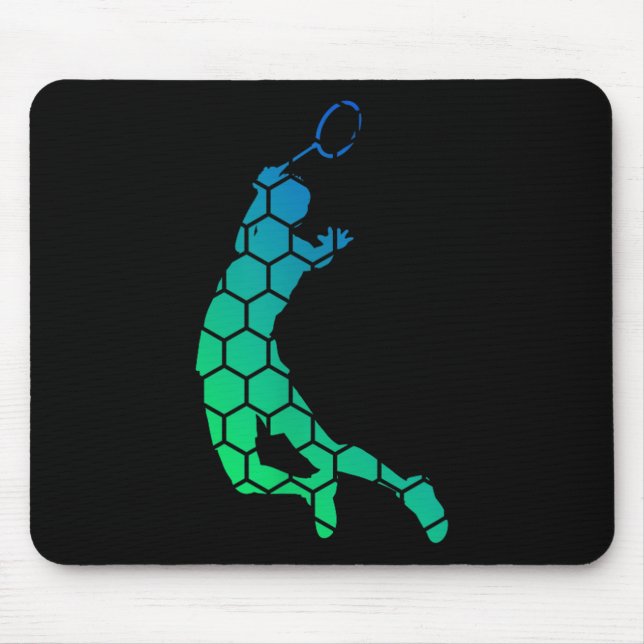 Mens Squash Womens Shuttle Badminton  Mouse Mat (Front)