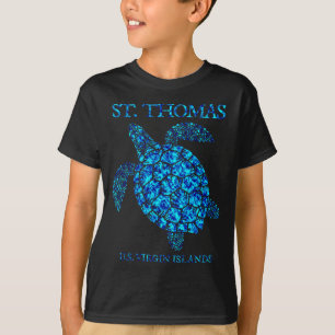Mens St Thomas Sea Turtles USVI Vacation Souvenir T-Shirt
