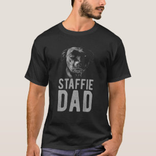 Mens Staffordshire Bull Terrier In Black For Men - T-Shirt