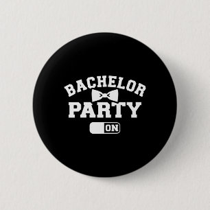 Mens Stag Night Mode On Performance 6 Cm Round Badge