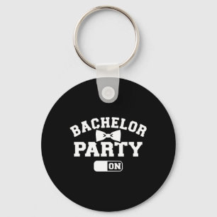 Mens Stag Night Mode On Performance Key Ring