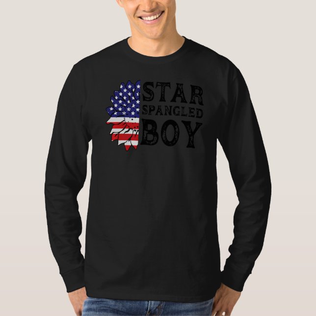 Mens Star Spangled Boy America T-Shirt (Front)
