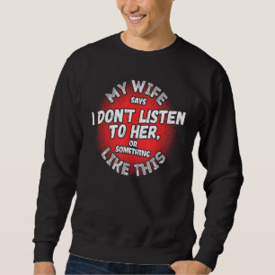 Mens Statement Couple Valentine's Day Heart Sweatshirt