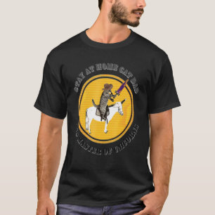 Mens Stay At Home Cat Dad And Unicorn Master T-Shirt