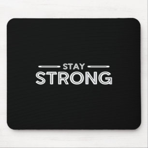 Mens Stay Strong Gym Fitness Workout Bodybuilding Mouse Mat
