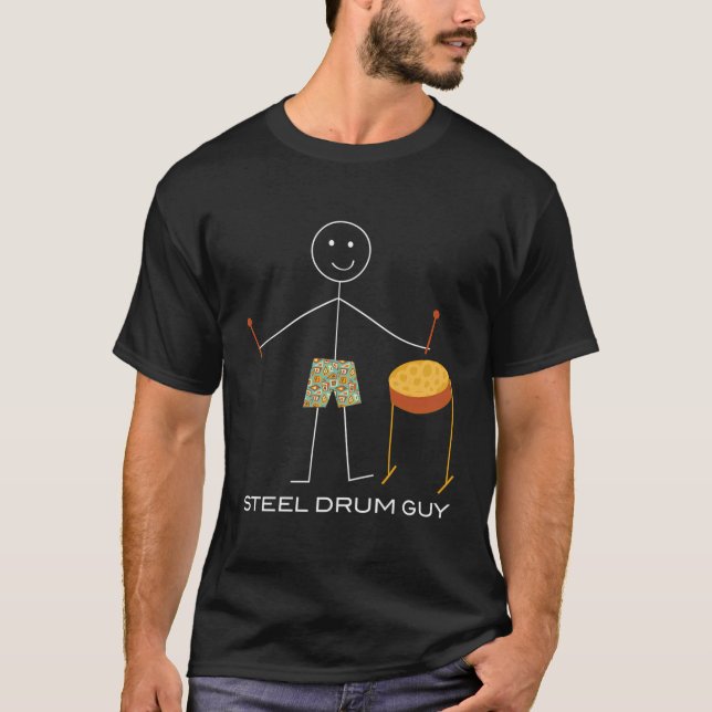 Mens Steel Drum Steel Pan Player T-Shirt (Front)