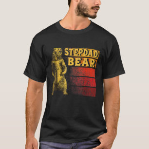 Mens Stepdad Bear Vintage Retro T-Shirt